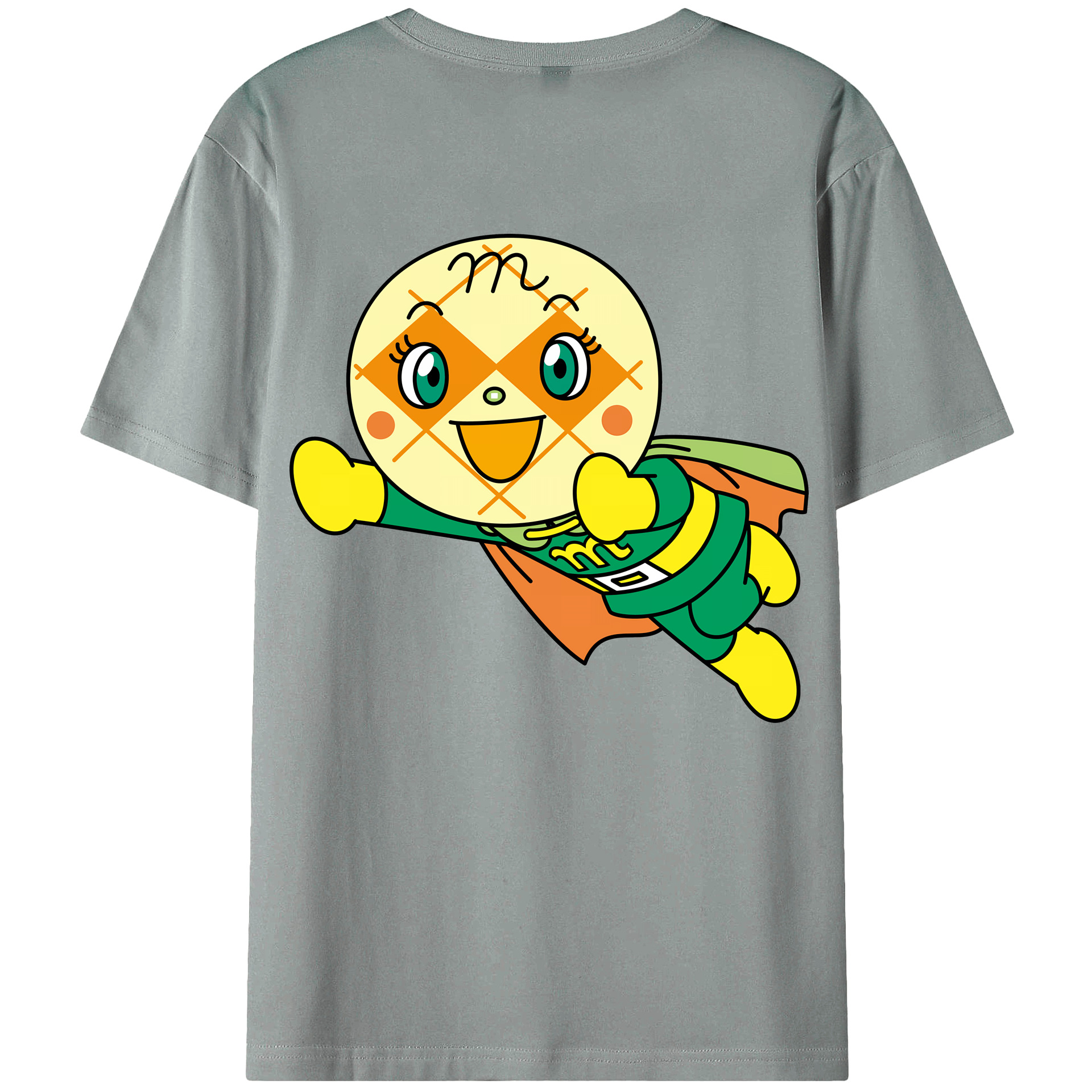 （画像用） アンパンマン Anpanman 綿100％ メンズ半袖Tシャツ（バックプリント） 通気性